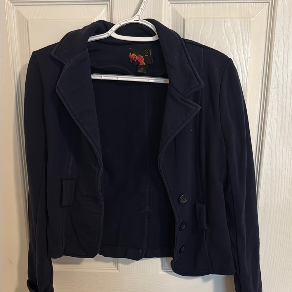 Rue21 Navy Blazer with Button Accents